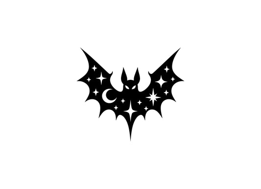 Celestial bat vinyl decal product image 2