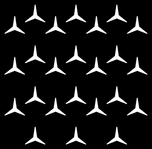 Mercedes Star Pattern Decal