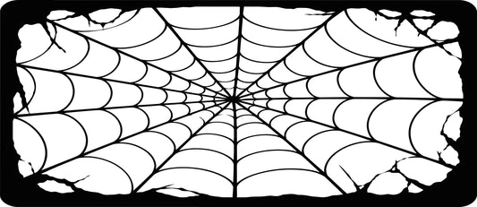 Spiderweb vinyl design for sunroof glass