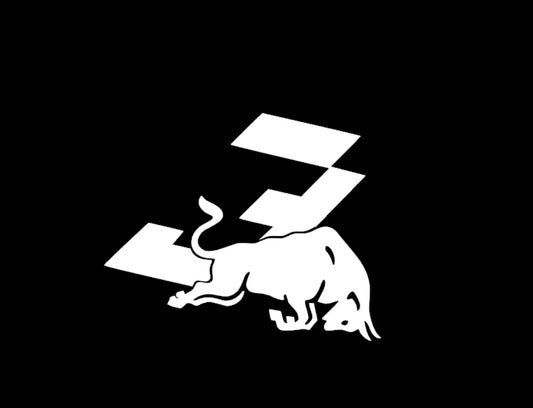Verstappen number 3 racing vinyl decal product photo 2
