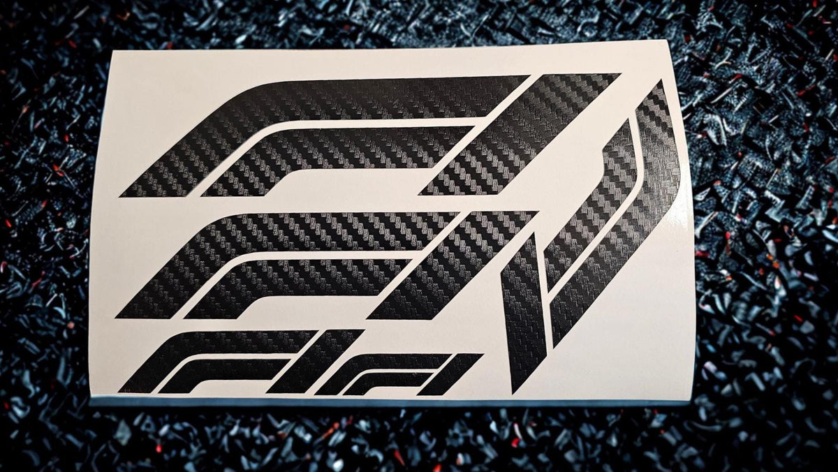 F1 Logo Vinyl Decal X5 - Many Color and Sizes - Sticker – Formula One Racing