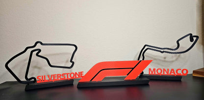 F1 Desk Decor – Carbon Fiber Style 3D Printed Formula 1 Display | Racing Gift for Car Enthusiasts