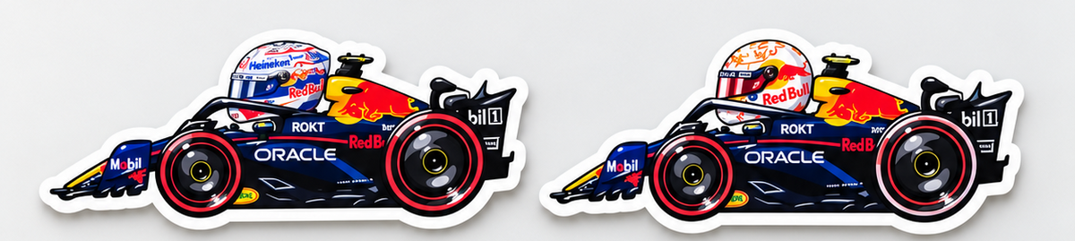 F1 Race Car Stickers – Formula Racing Driver Decals | Waterproof Vinyl
