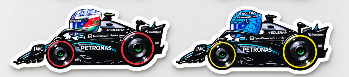 F1 Race Car Stickers – Formula Racing Driver Decals | Waterproof Vinyl