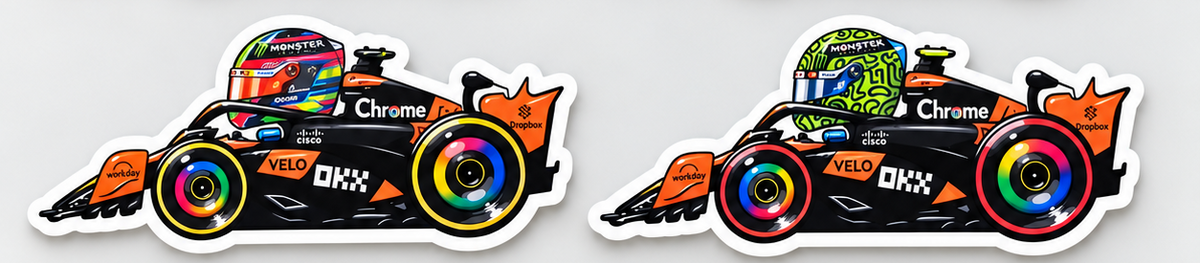 F1 Race Car Stickers – Formula Racing Driver Decals | Waterproof Vinyl