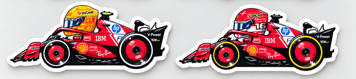 F1 Race Car Stickers – Formula Racing Driver Decals | Waterproof Vinyl
