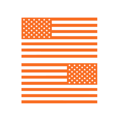 2 American Flag Vinyl Decals – Forward & Reverse USA Flag Set