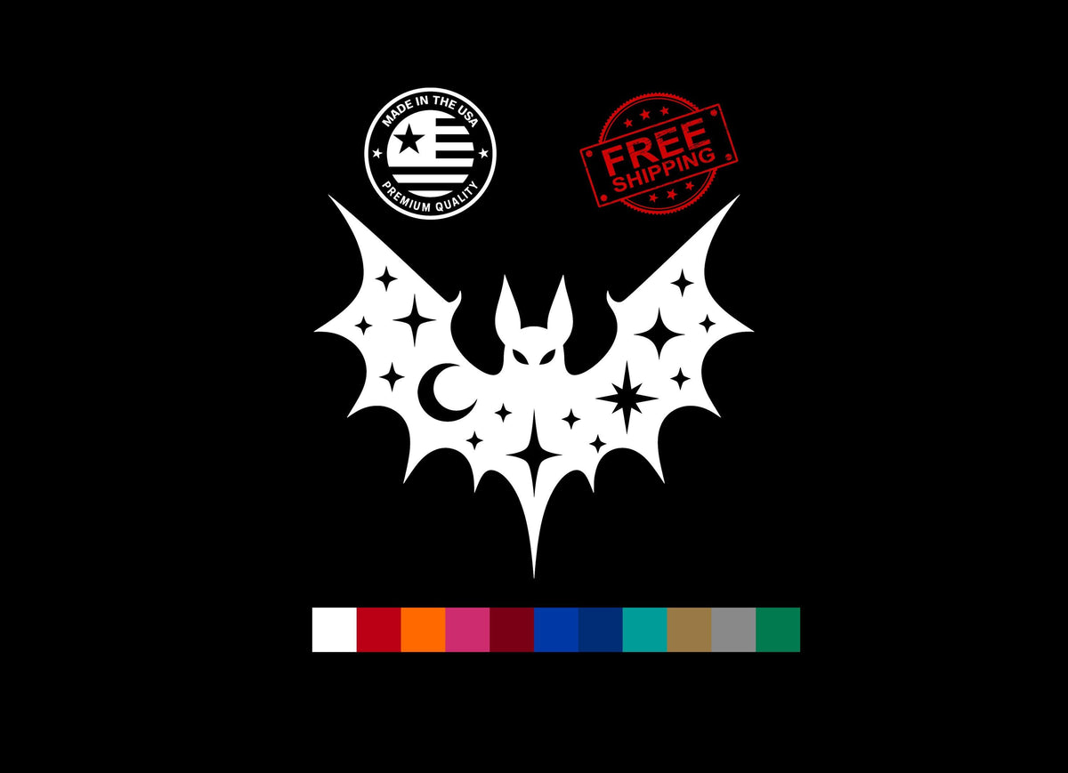 Celestial bat vinyl decal product image 1