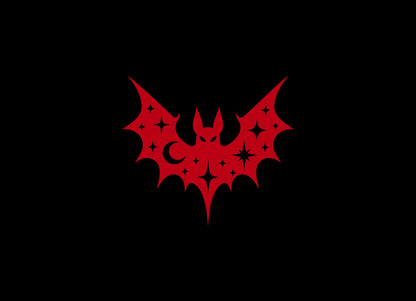 Celestial bat vinyl decal product image 4