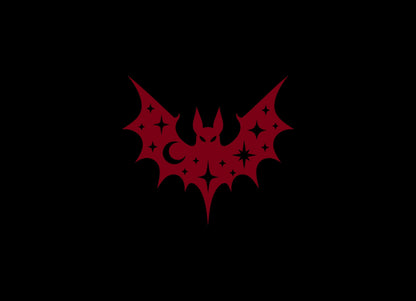 Celestial bat vinyl decal product image 5