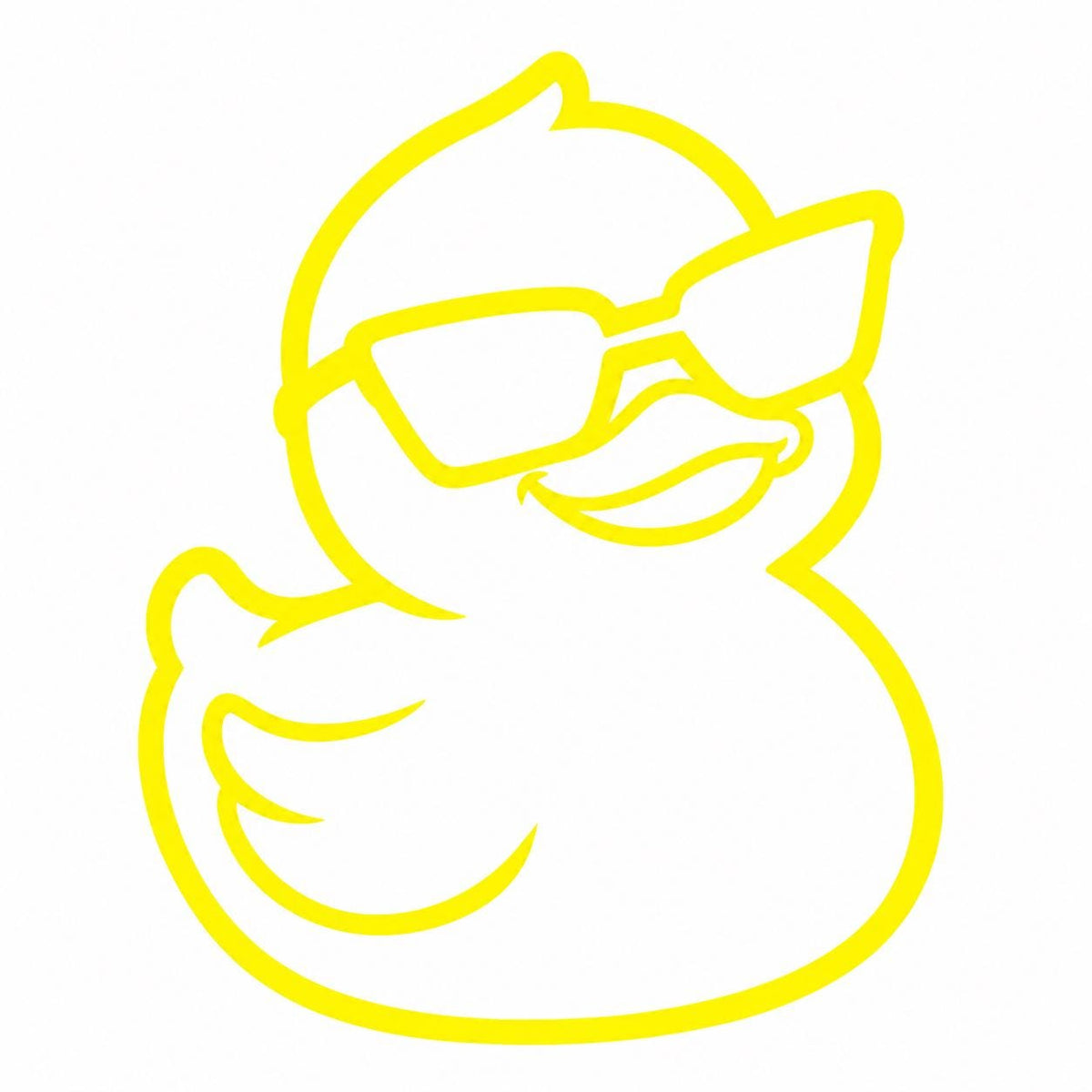 Rubber duck car decal color example