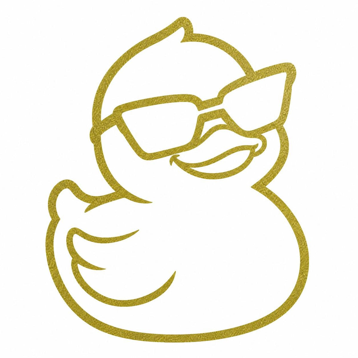 Funny duck window decal product image