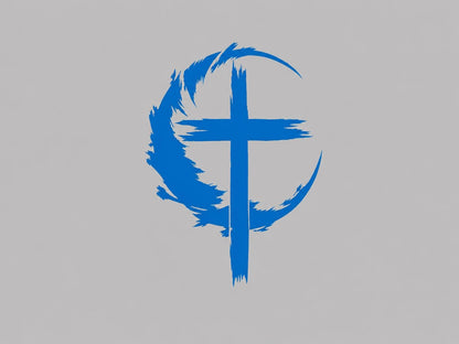 Crescent cross sticker product image