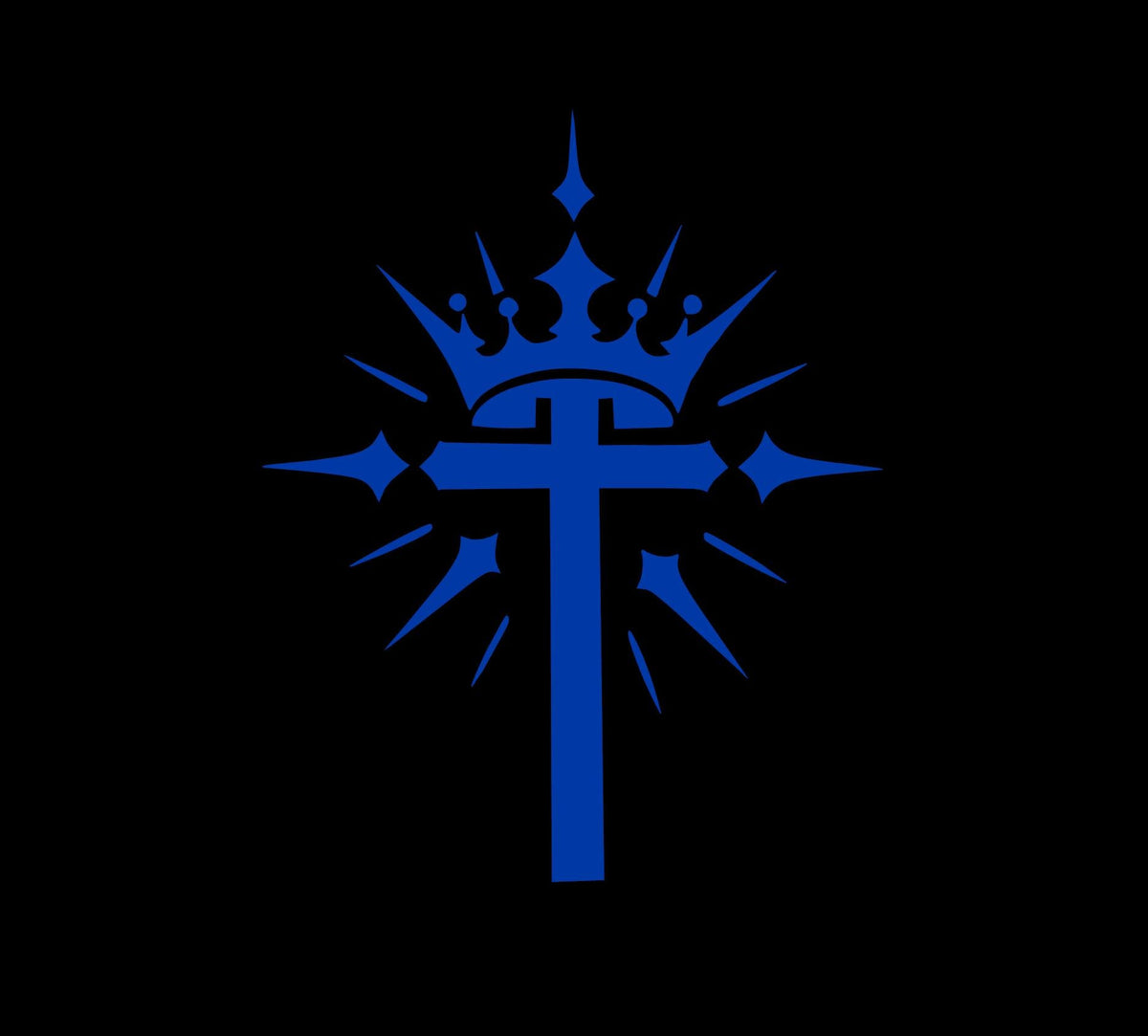 Religious cross window decal product image