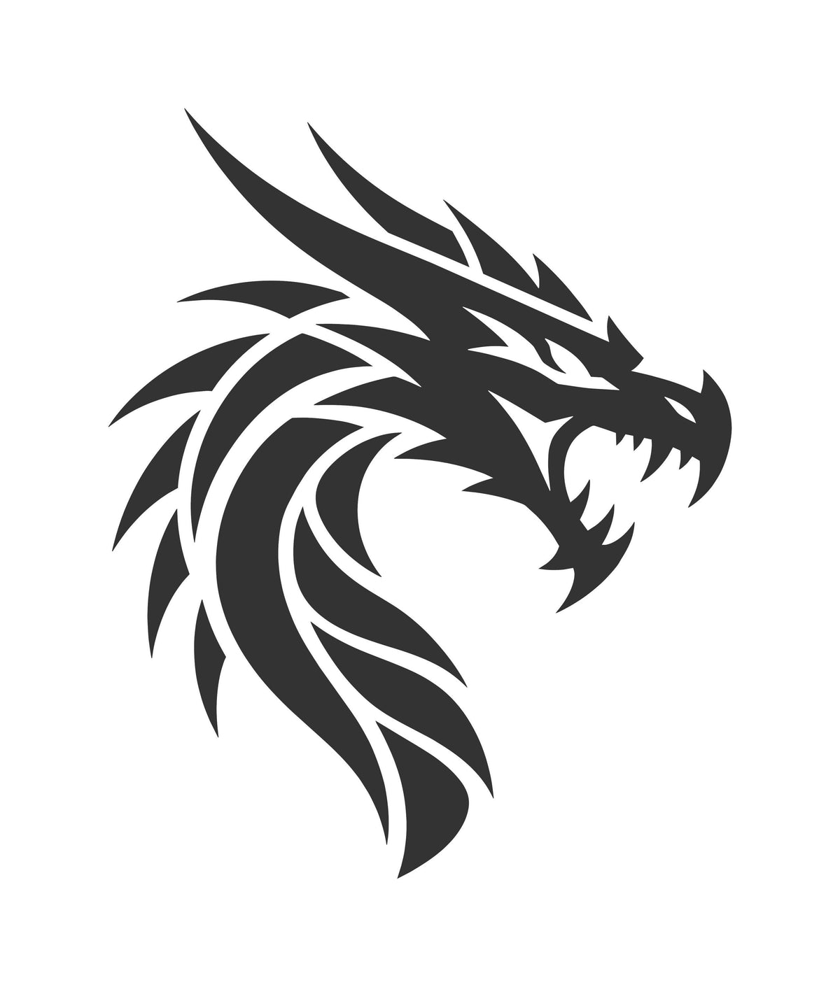 Dragon head vinyl decal product image 1
