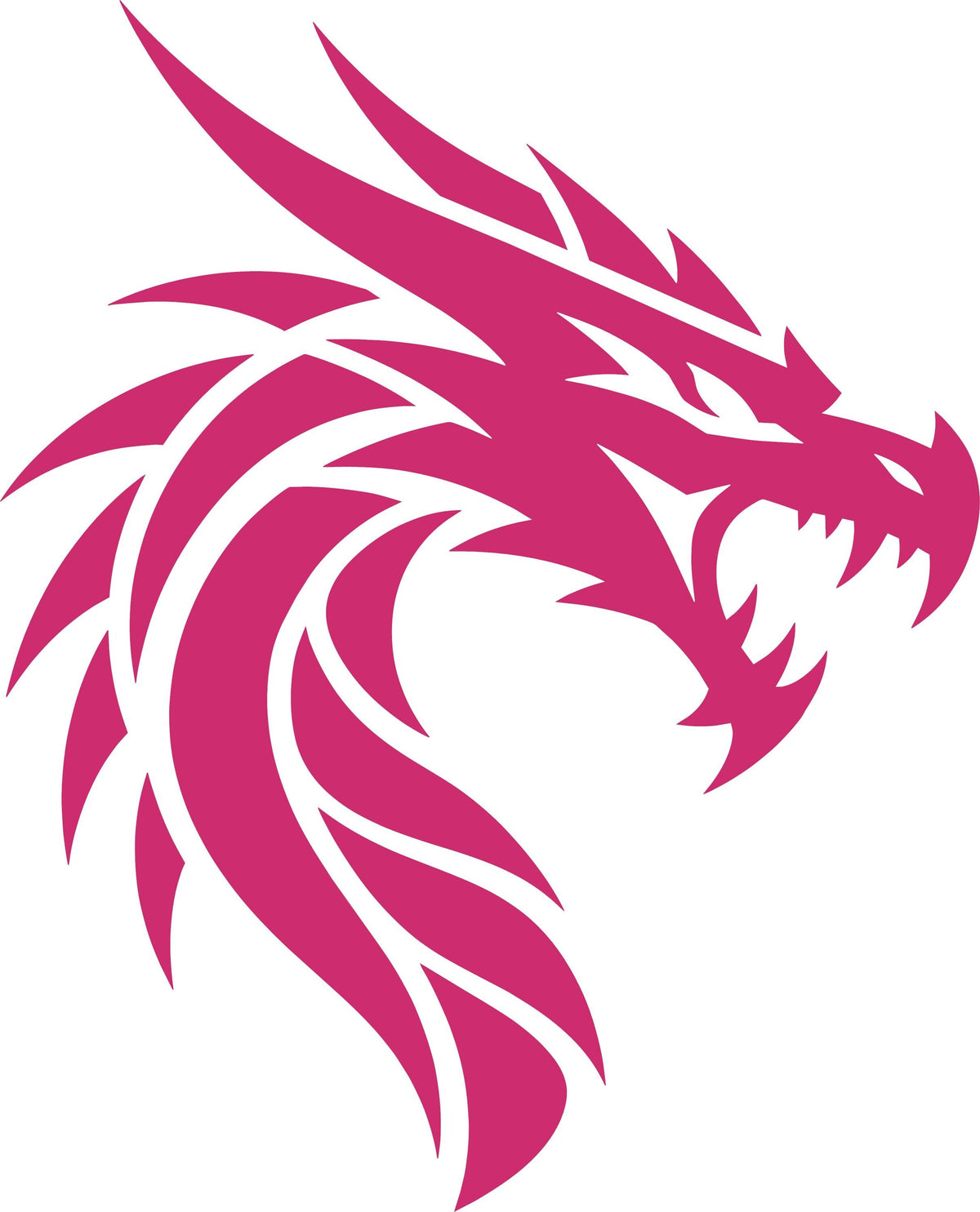 Dragon head vinyl decal product image 10