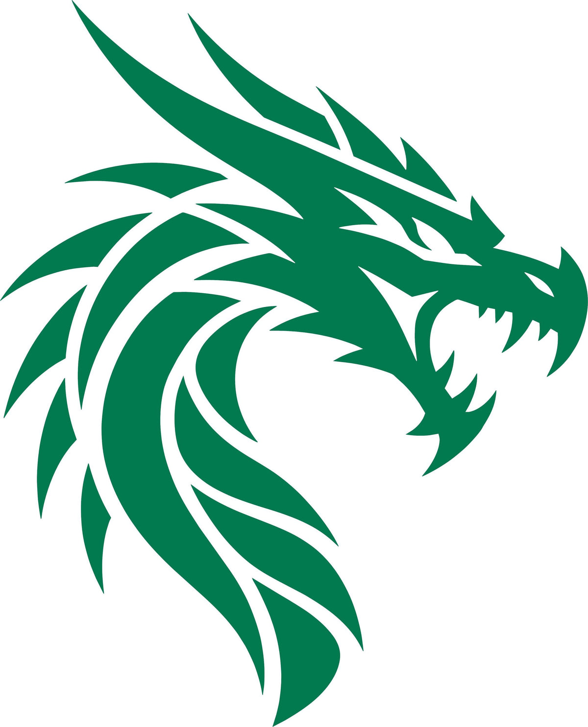 Dragon head vinyl decal product image 7