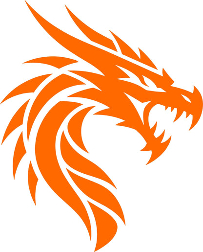 Dragon head vinyl decal product image 9