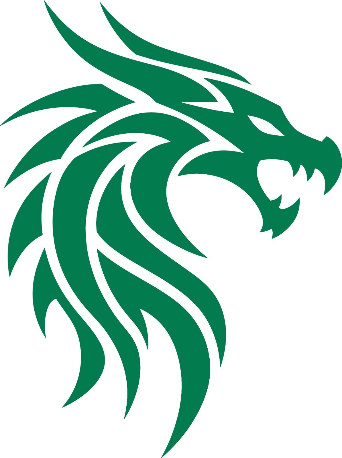 Tribal dragon head vinyl decal product photo 4
