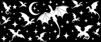 Dragons moons and stars sunroof decal product image 5