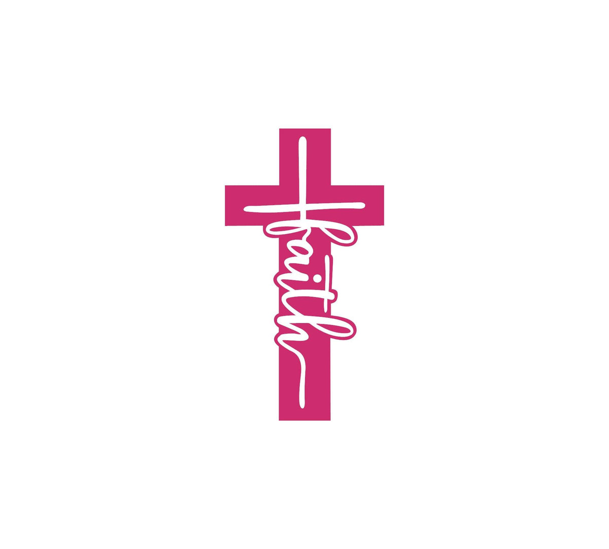 Faith cross Christian vinyl decal product image 7