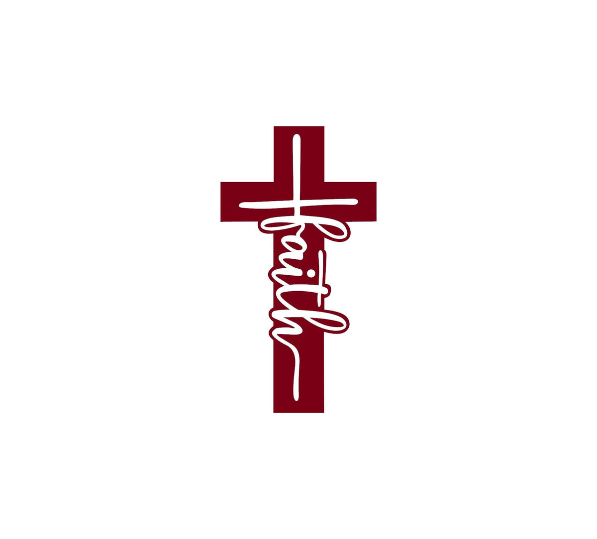 Faith cross Christian vinyl decal product image 9
