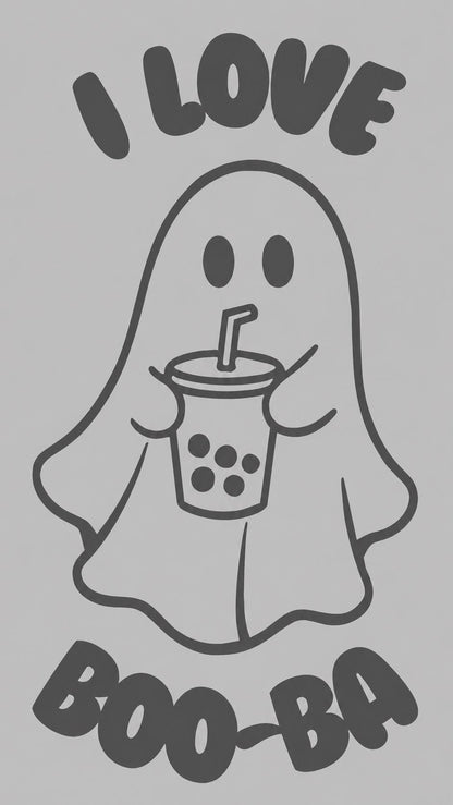 I Love Boo-Ba vinyl sticker product image