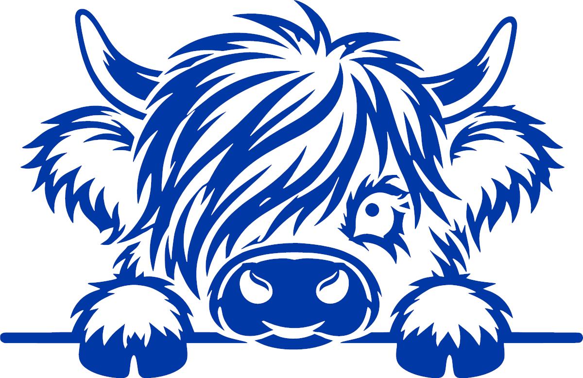 Highland cow vinyl decal product image 9