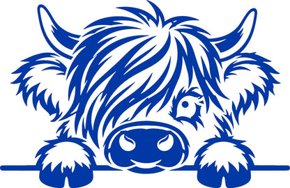 Highland cow vinyl decal product image 9
