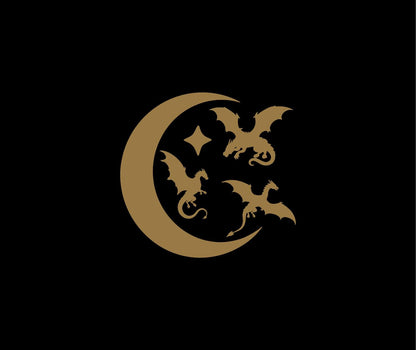 Tiny celestial dragon vinyl decal product image 8