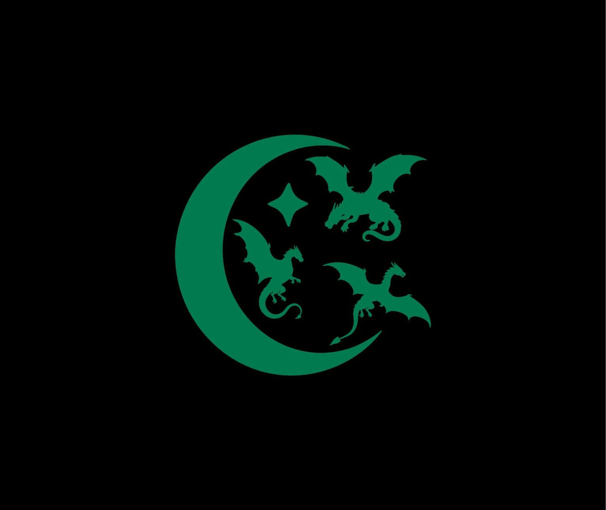 Tiny celestial dragon vinyl decal product image 9