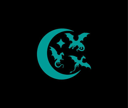 Tiny celestial dragon vinyl decal product image 5