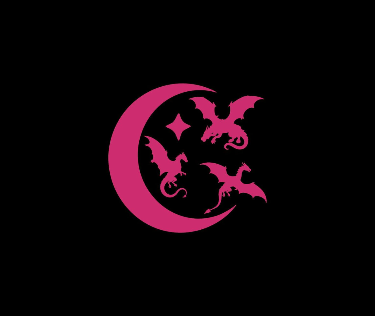 Tiny celestial dragon vinyl decal product image 6