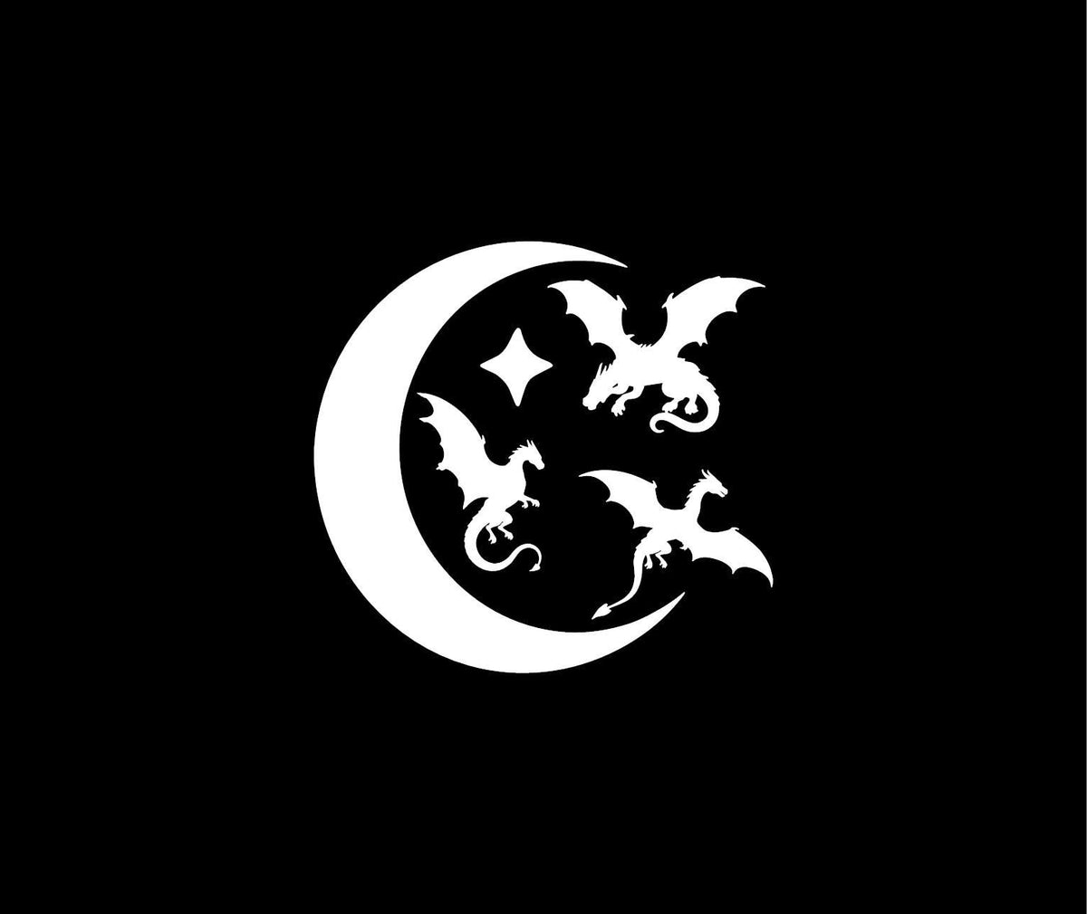 Tiny celestial dragon vinyl decal product image 4