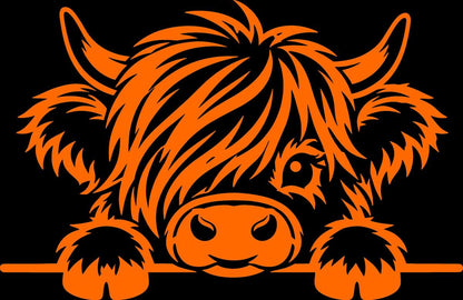 Highland cow vinyl decal product image 6