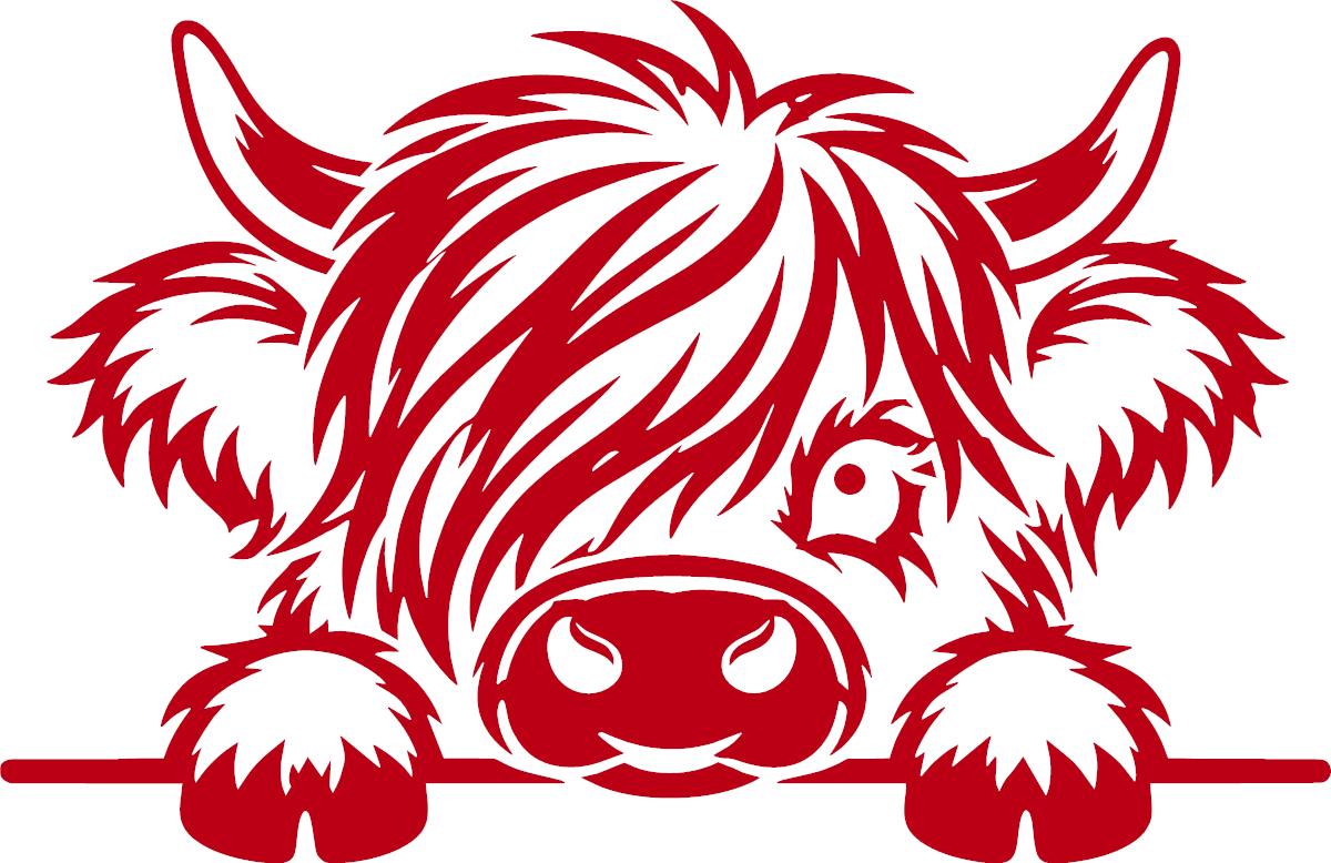 Highland cow vinyl decal product image 7