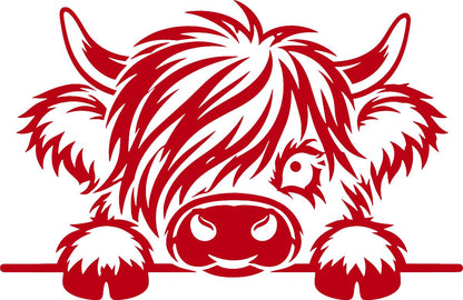 Highland cow vinyl decal product image 7