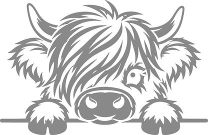 Highland cow vinyl decal product image 8