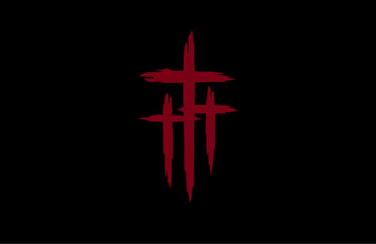 Three crosses faith vinyl decal product image 10