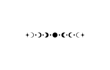 Celestial moon phase vinyl decal product image 3