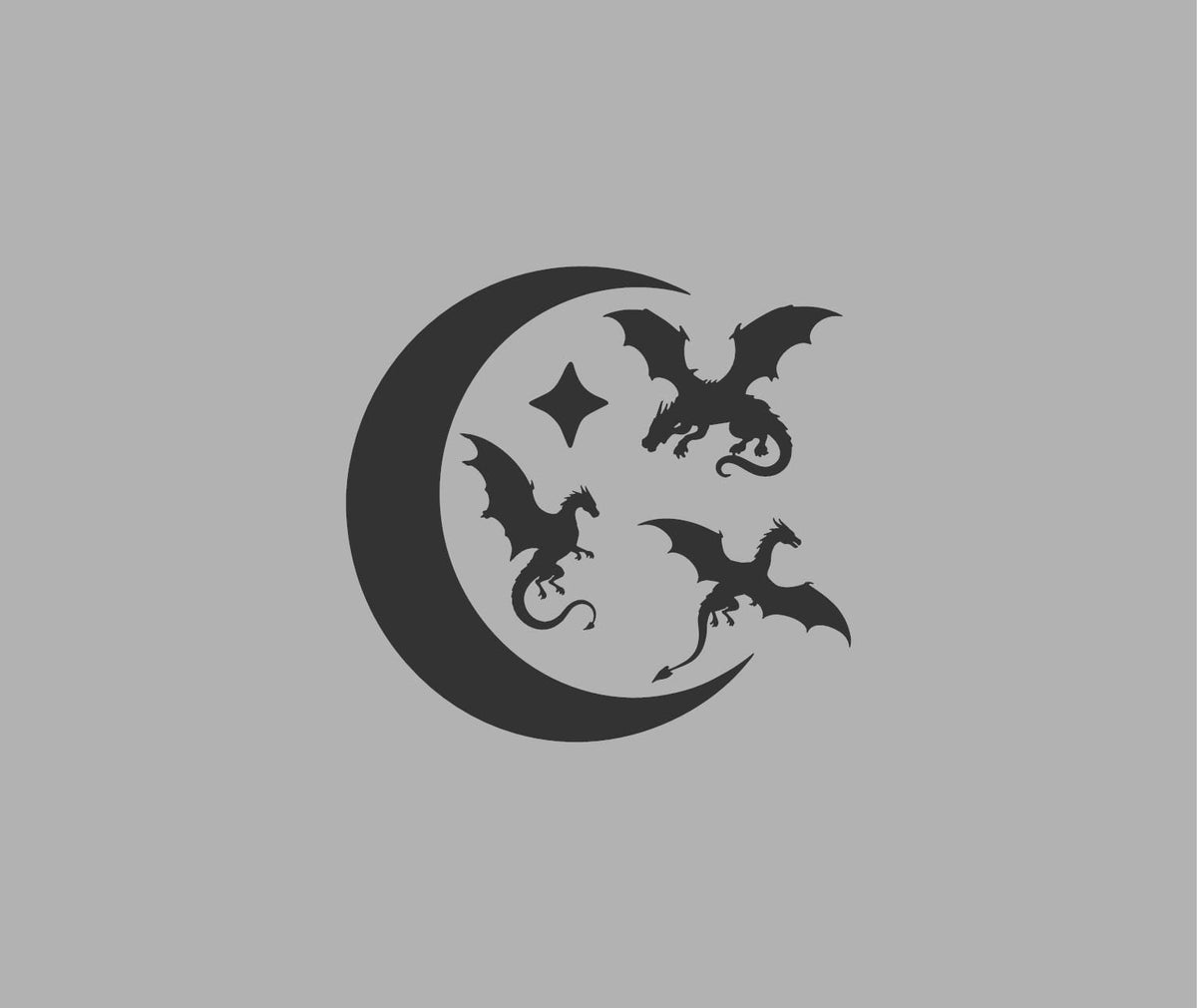 Tiny celestial dragon vinyl decal product image 3