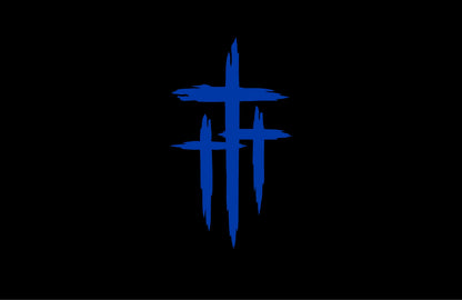 Three crosses faith vinyl decal product image 7