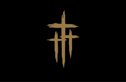 Three crosses faith vinyl decal product image 5