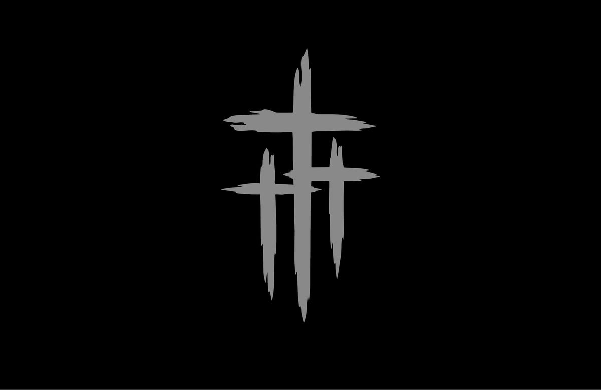 Three crosses faith vinyl decal product image 8