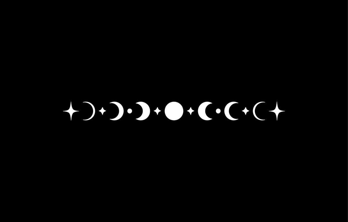 Celestial moon phase vinyl decal product image 5