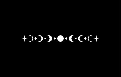 Celestial moon phase vinyl decal product image 5
