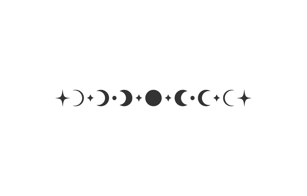 Celestial moon phase vinyl decal product image 4