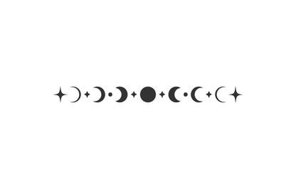 Celestial moon phase vinyl decal product image 4