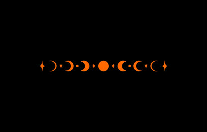 Celestial moon phase vinyl decal product image 10