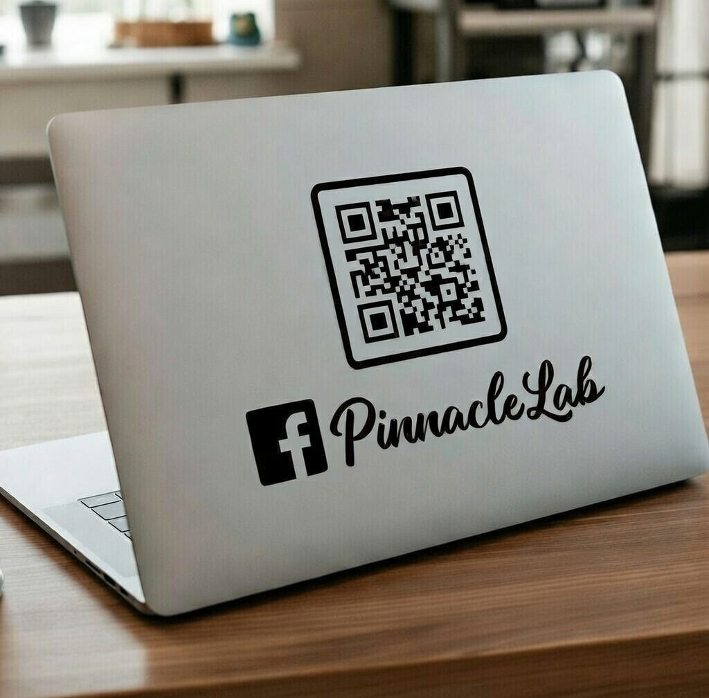 Custom QR Code Vinyl Decal for Business & Social Media